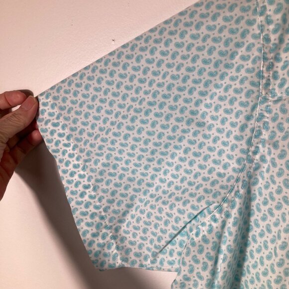 Mens Wrangler Western Pearl Snap Paisley Shirt White Green 2XL - Picture 4 of 7